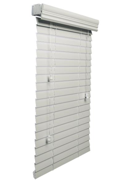 White Faux Wood Blinds 2 Inches Cordless Faux Wood Blinds DS Shading   Corded White Faux Wood Blinds 